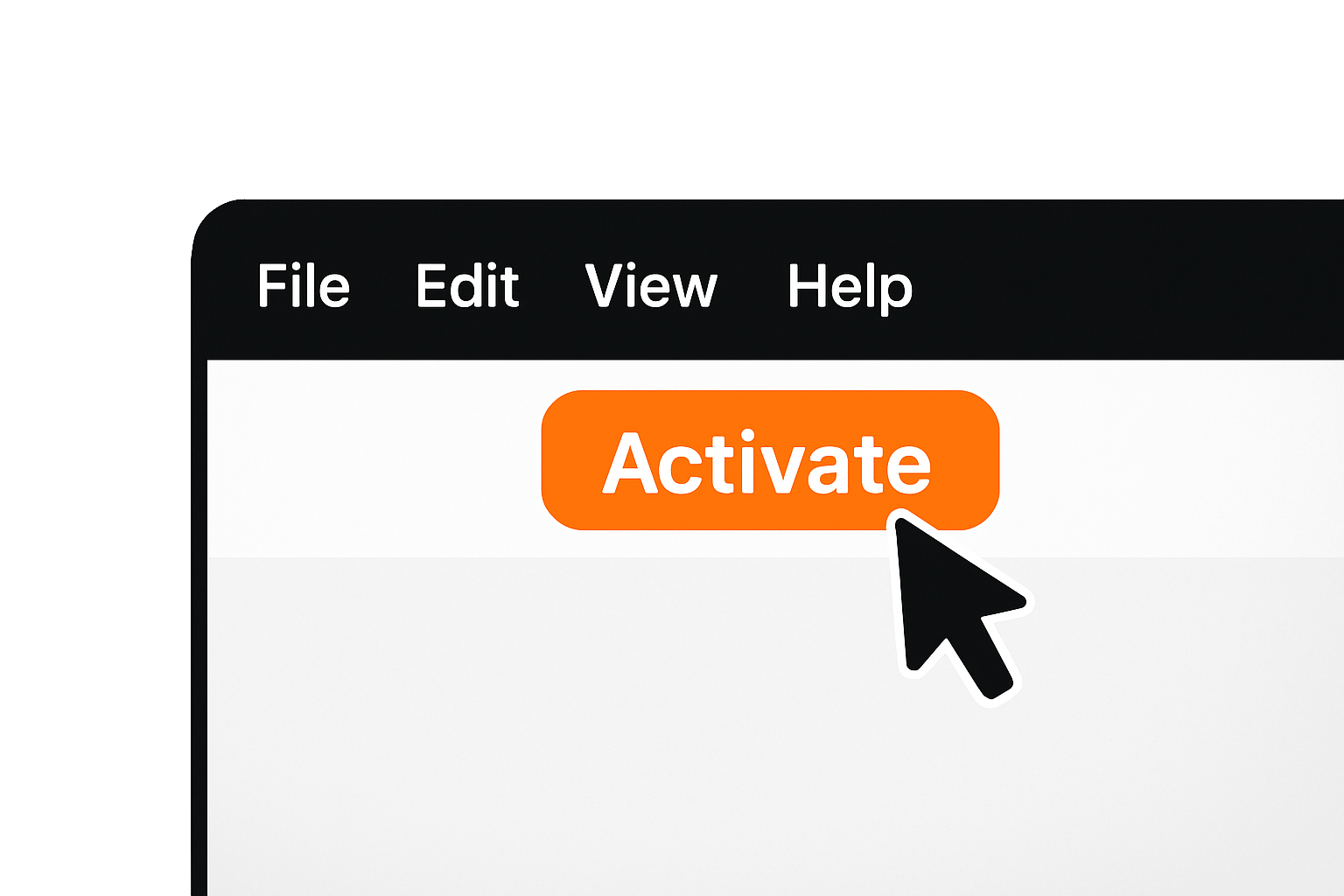 Baton activation demo showing orange Activate button